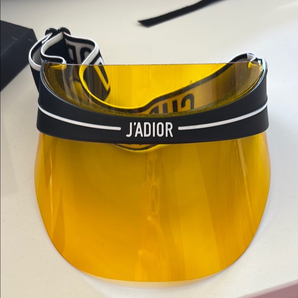 Dior Yellow and Black J'ADIOR Visor Hat